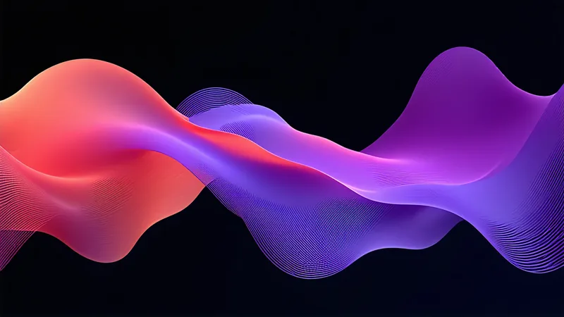 Abstract dual-stream data visualization — newsletter vs social audience monetization comparison